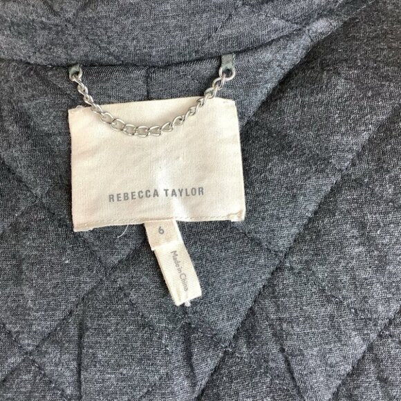 REBECCA TAYLOR WOOL BLEND ICICLE COCOON COAT - Picture 12 of 13